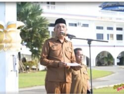 Apel Gabungan di Lingkungan Pemkab Labusel, Assisten Ralikul Rahman Sampaikan Beberapa Hal Yang Telah Dilakukan Dinas Capil
