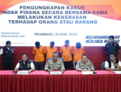 Empat orang Debt Collector Ditangkap karena melakukan tindakan brutal di halaman kantor Polisi