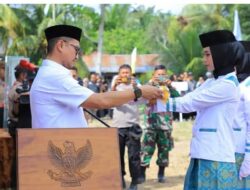 Bupati Labura Pimpin Upacara Pembukaan Penaikan Bendera MTQ XVI & FSQ XVII Tingkat Kabupaten Labuhanbatu Utara Tahun 2025
