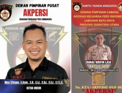 Terbentuknya Dewan Pimpinan Cabang (DPC) Asosiasi Keluarga Pers Indonesia (AKPERSI) Labuhanbatu Raya, Zainal Arifin Lase Menjadi Ketua.