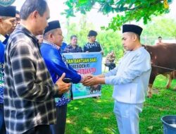 Pemkab Labuhanbatu Terima Bantuan Kemasyarakatan Sapi Kurban Dari Presiden RI