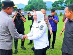 Bupati Maya Hasmita Sambut Kedatangan Kapolda Sumut
