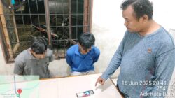 Polsek Na IX-X Polres Labuhanbatu Amankan Dua Pria Diduga Konsumsi Sabu di Lingkungan Sekolah