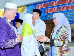 Bupati Labuhanbatu dan Forkopimda Sambut Kedatangan Jemaah Haji