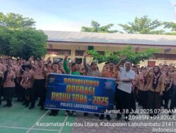 Satlantas Polres Labuhanbatu Laksanakan Penyuluhan Operasi Patuh Toba 2025 Di Sma Negeri 2 Rantau Utara