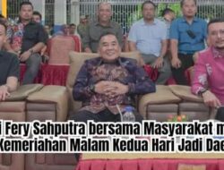 Bupati Fery Sahputra bersama Masyarakat menikmati Kemeriahan Malam Kedua Hari Jadi Daerah