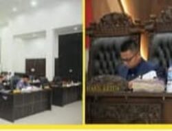 Wakil Bupati H. Samsul Tanjung Hadiri Rapat Paripurna Pandangan Umum Lintas Tiga Fraksi