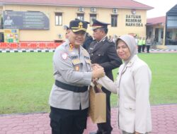 Pengabdian Tanpa Batas, Polres Labuhanbatu Gelar Upacara Purna Bakti