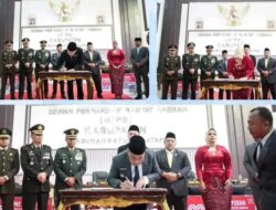 Wabup Syahdian Purba Hadiri Paripurna Pengesahan RPJMD Labusel 2025–2029