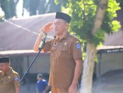 Staf Ahli Bupati Pimpin Apel Gabungan Kelompok I di Lingkungan Pemkab Labuhanbatu