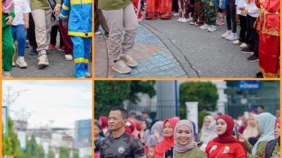 Bunda Paud Gelar Carnaval di Car Free Day Dalam Rangka Memeriahkan Hut Pemkab Labuhanbatu ke – 80