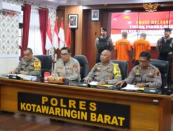 Nekat Curi Puluhan Motor, Dua Pria Tampan Ini Digelandang Ke Mapolres Kobar