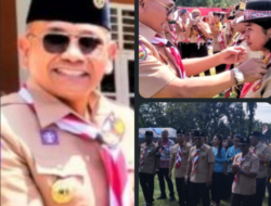 Bupati Simalungun Pimpin Upacara Hari Ulang Tahun Pramuka ke-64 di Kwartir Cabang Pramuka Simalungun 