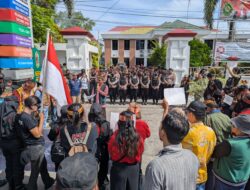 Sebanyak 74 Personel Polresta Palangka Raya Jaga Keamanan Aksi Damai Aliansi GDAN