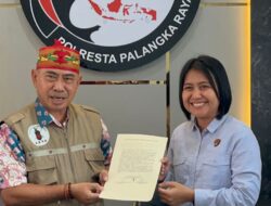 Satresnarkoba Polresta Palangka Raya Terima Penyampaian Deklarasi dari Gerakan Dayak Anti Narkoba