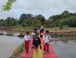 Jembatan Desa Netampin Rampung Diperbaiki, Brimob Kalteng Hadirkan Akses Aman bagi Warga dan Pelajar