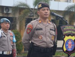 Pimpin Apel Pagi, Kasatpamobvit Polresta Palangka Raya Ingatkan Personel Hindari Pelanggaran 
