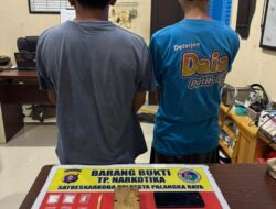 Satresnarkoba Polresta Palangka Raya Bongkar Peredaran Sabu 11,91 Gram, Dua Pelaku Diamankan