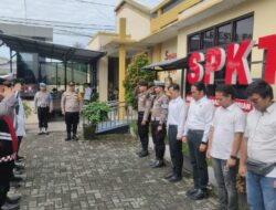 Awali Tugas Jaga, Piket Fungsi dan SPKT Polresta Palangka Raya Gelar Apel Serah Terima