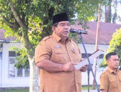 Asisten III Pimpin Apel Gabungan Kelompok I Di Lingkungan Pemerintah Kabupaten Labuhanbatu
