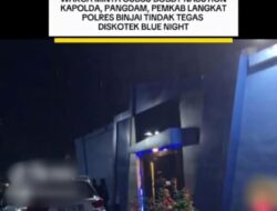 Diduga Jadi Tempat Peredaran Narkoba, Kapoldasu Diminta Tindak Blue Night
