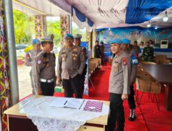 Pos Terpadu Operasi Ketupat Polresta Palangka Raya Sambut Kunjungan Kabidpropam Polda Kalteng 