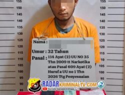 Polres Labuhanbatu Tangkap Residivis Pengedar Sabu di Labura, Amankan 72 Gram Sabu