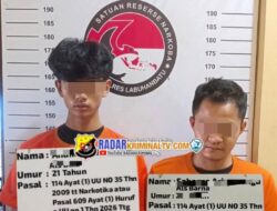 Satres Narkoba Polres Kabupaten Labuhanbatu Kembali Amankan Dua Orang Pelaku Narkotika Jenis sabu Di Rantau Selatan