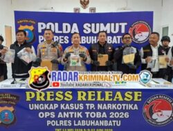Press Release Ops Antik Toba 2026 Polres Labuhanbatu Ungkap 81 LP Dengan 91 Tersangka