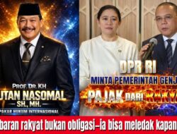 Prof Dr Sutan Nasomal Klaem Miris !!! Rakyat Disuruh Bayar Hutang Negara Lewat Pajak Ini Bukan Solusi, Ini Perampokan Yang Dilegalkan
