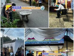 Konsisten Perangi Narkoba, Satres Narkoba Polres Labuhanbatu Galakkan Posko Kampung Bebas Dari Narkoba