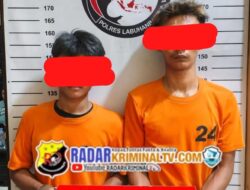 Satres Narkoba Labuhanbatu Bekuk 2 Pelaku Sabu, BB 3,21 Gram Diamankan