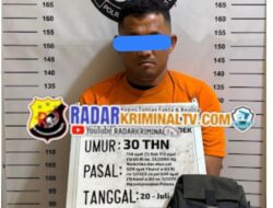 Dipimpin Ipda Risnal Situngkir, Tim Satresnarkoba Polres Labuhanbatu Ringkus Pengedar Sabu 5,88 Gram