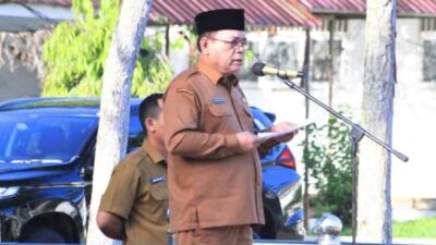 Pimpinan Apel Pagi Terakhir, Sekda Labuhanbatu Pamit Masuki Masa Purna Bakti
