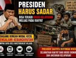Prof DR Sutan Nasomal : Presiden Harus Sadar Bisa Terjadi Krisis Kelaparan Meluas, Pedagang Dengan Modal Kecil Mengalami Kebangkrutan Dampak Daya Beli Masyarakat Hilang.