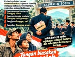 PROF DR SUTAN NASOMAL : KORUPSI DI BOGOR PARA ASN BAWAHANNYA IKUT PUCUK PIMPINAN SEMUA. MAKA KPK JANGAN BASA BASI HARUS TANGKAP PUCUK SAMPAI AKARNYA