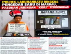 Edarkan Sabu di Marbau, Buruh di Labura Ditangkap Polisi, 1,88 Gram Sabu Disita
